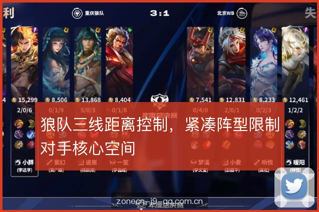 狼队三线距离控制，紧凑阵型限制对手核心空间